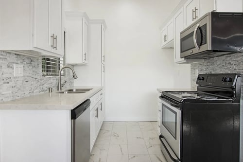 Kitchen at Canby Court Apartments in Northridge, CA 91325