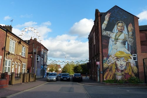 mural in leicester