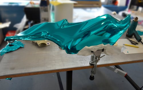 Folierung Tank MT07 mit Flip-Flop Folie