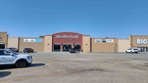Galesburg Slumberland Furniture parking lot