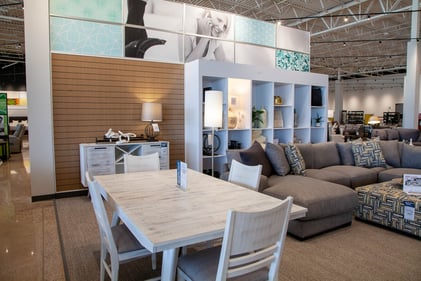 Bloomington Slumberland Furniture white dining set