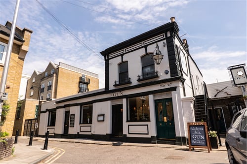 The Gun, Pub and Restaurant in the Docklands, London