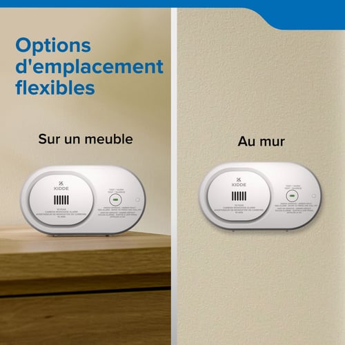 Profitez d'une grande flexibilité d'installation : l'appareil peut être posé sur un meuble ou fixé au mur.