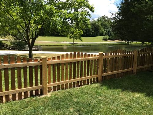 Wooden fence installation in Indianapolis
