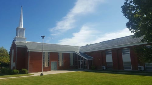 The Hawthorne and Quinn Building of The Church of Jesus Christ of Latter-day Saints located at 4010 Hawthorne Road in Pocatello, Idaho.