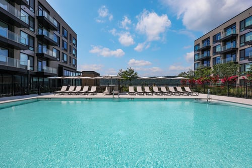 Swimming Pool at Hudson Piers in Yonkers, NY