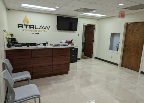 Front desk, waiting space.