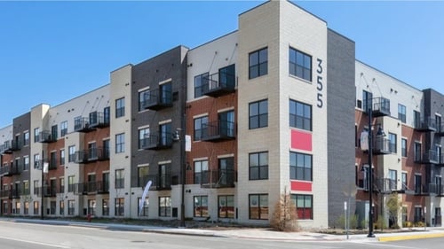 Exterior View at Panton Mill Station Apartments on 355 N La Fox St, South Elgin, IL