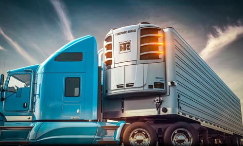 Thermo King Precedent reefer unit on trailer