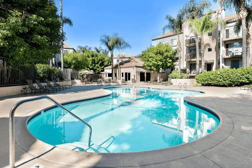Pool at Norwalk Metropointe, California
