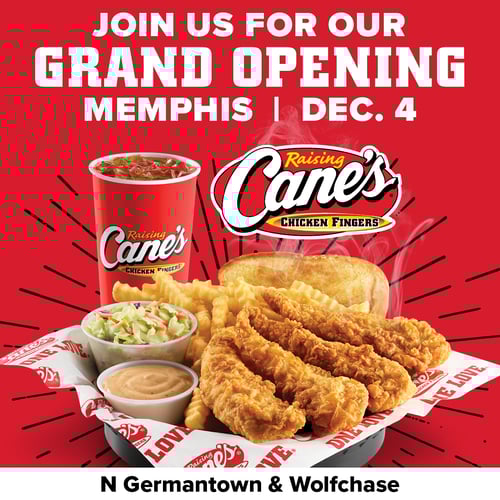 Raising Cane's is Coming soon to Memphis, TN!