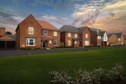 NEW HOMES AT DUSK
