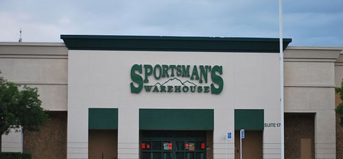 The front entrance of Sportsman's Warehouse in Chico