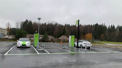 EV charging station Allego Enköping