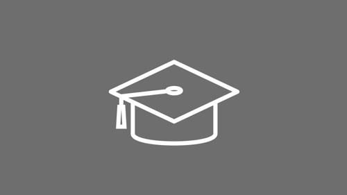 Graduation cap icon.