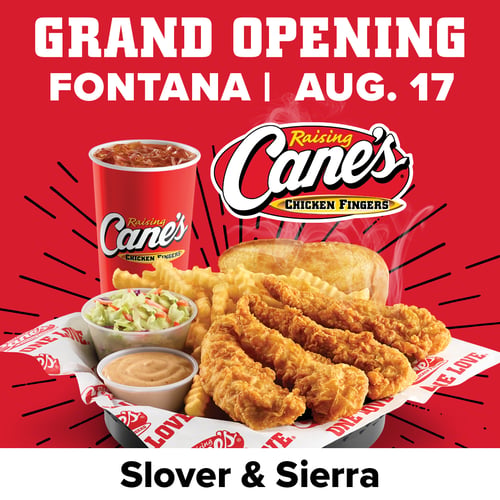 Raising Cane's is Coming Soon to Fontana.