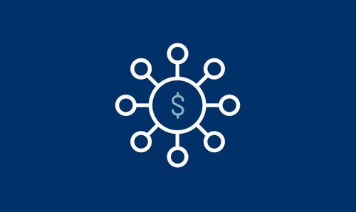 Money symbol with protruding lines icon.