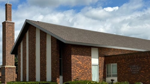 Rochester, Minnesota  Christian Worship building on 16th Street for The Church of Jesus Christ of Latter-day Saints.