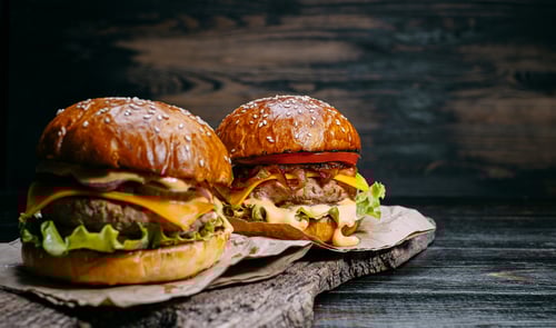 Cheeseburgers at H Burger Restaurant at Horseshoe Hammond Casino