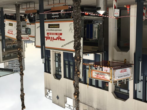 Umzug mit Spezialbühne bis 6 Meter ab Boden Banhof Dietikon