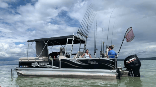charter boat in the water