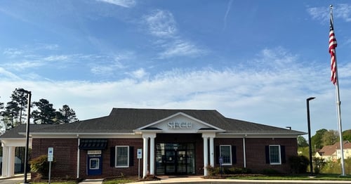 Outside view of the State Employees' Credit Union Pilot Mountain branch