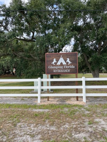 Glamping Florida, River Ranch - Signage at Westgate River Ranch Resort & Rodeo