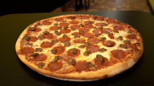 Pepperoni and Sausage Pizza