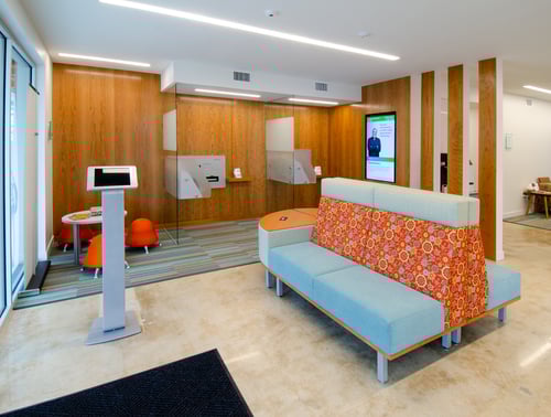 Lobby of Credit Human Financial Health Center at Hackberry Market