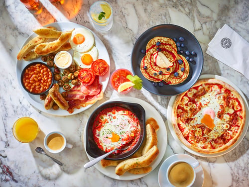 PizzaExpress Breakfast Menu