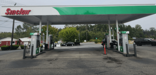 Sinclair Gas Station Fueling Island