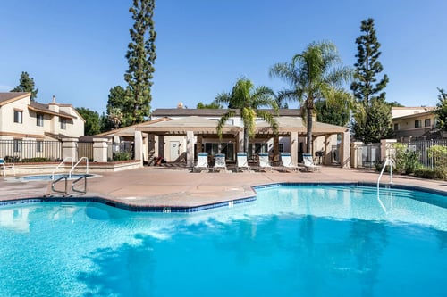 Swimming Pool at Whispering Fountains Riverside Apartments