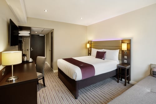 Premier Inn room with double bed