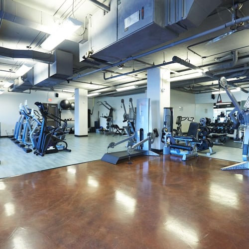 Strength training and cardio area at our Dallas Gym.