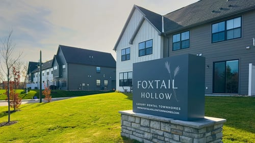 Main Entrance at Foxtail Hollow in Blaine, MN