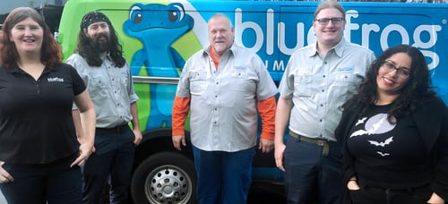 the bluefrog plumbing and drain of portland team