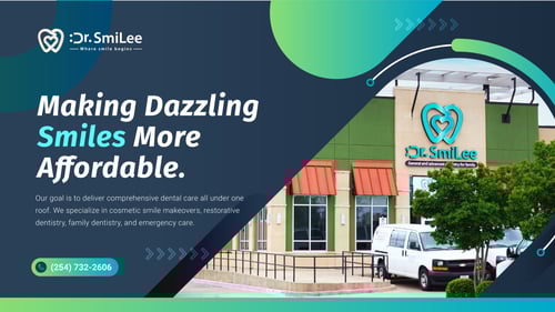 Dr. SmiLee Dental of Waco, TX 76710 Medicaid, Dental Implant, Family and Emergency Dentistry - Medicaid Dentist, Dental Implants, Kid Friendly Dentist, IV Sedation, Invisalign, Crown, Wisdom Tooth Extractions, Dentures, Dental Checkup & Cleaning, Oral Cancer Screening, Inlays and Onlays, Bridge, Esthetic Filling, Tooth Bonding, Teeth Whitening, Veneers, Root Canal Therapy