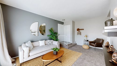 Living Room at Halsey Flats, Louisville, KY, 40207