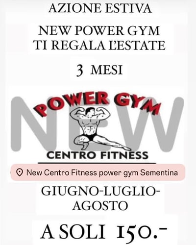 Promo estiva 3 mesi 2025 - New Centro Fitness