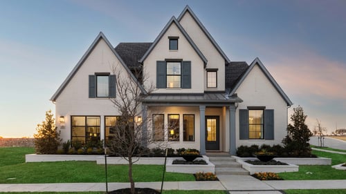 Exterior of the Southgate Homes model at Painted Tree 60' Series in McKinney, TX.