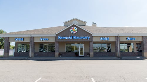 Front entrance of Dawn of Discovery Childcare Center