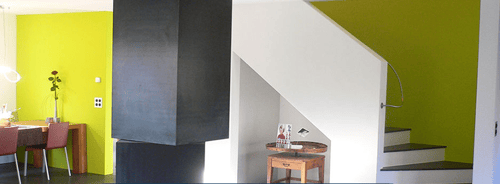 Farbige Wandgestaltung