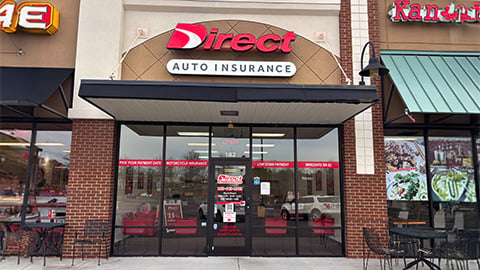 Direct Auto Insurance storefront located at  3555 Richland Ave W, Aiken