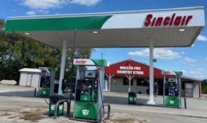 Sinclair Gas Station Fueling Island