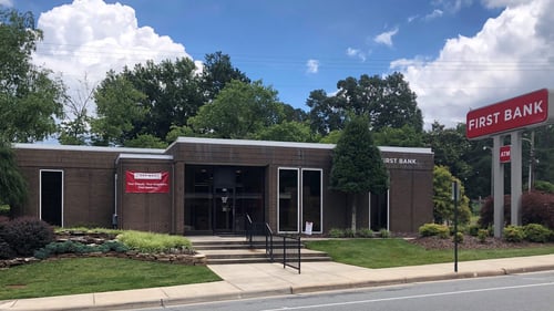 First Bank Robbins branch exterior.