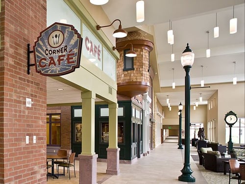 Corner Cafe on Main Street