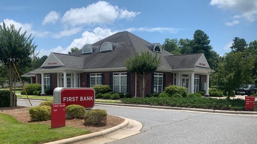 First Bank Mt. Pleasant branch exterior.