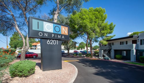Property Entrance at Icon on Pima Apartments in Tucson, AZ 85712