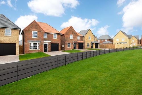 Outside view of homes at West Meadows