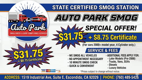 Auto Park Smog Service promotional graphic